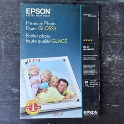 Epson Premium Photo Paper Glossy 13x19 20 Sheets InkJet Printer A3+
