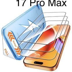 3pcs Screen Protector for iPhone 17 Pro Max Screen 17 6.9 Inch, Clear.