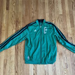 Adidas Boston Celtics Zip Up Warm Up Jacket Size Men’s Medium