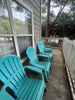 Light Blue Patio Chairs