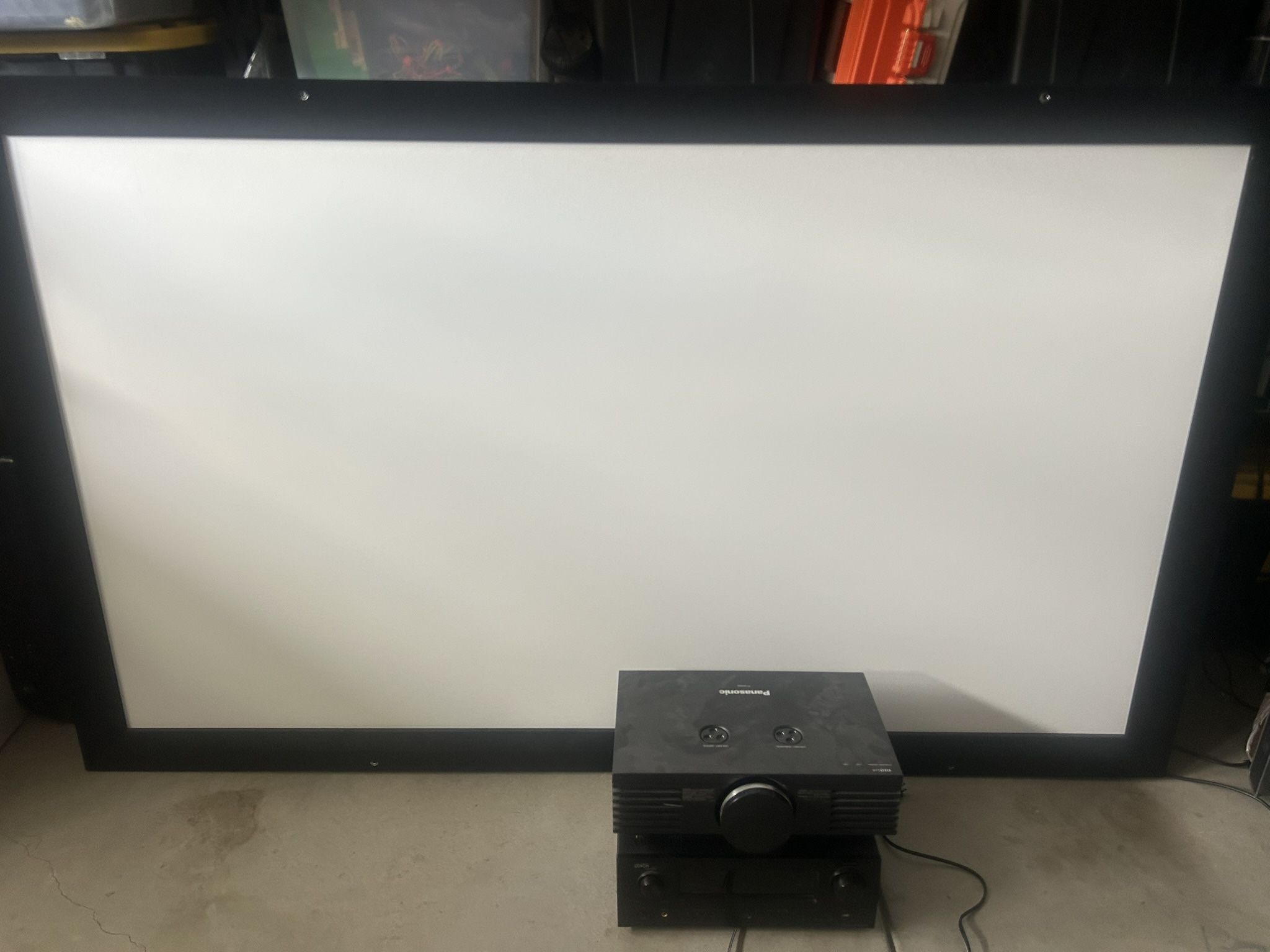 Panasonic Projector With 100” Screen