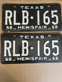 VINTAGE LICENSE PLATE!!