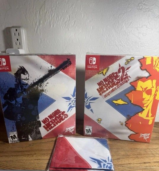 No More Heroes 1+2 Collector's Edition with Flag