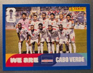 Panini FIFA Cabo Verde Team Sticker Card - Blue Parallel