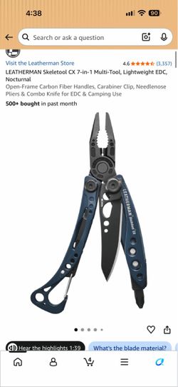 LEATHERMAN Skeletool CX 7-in-1 Multi-Tool