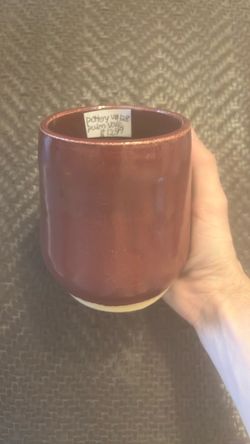Pottery plum vase