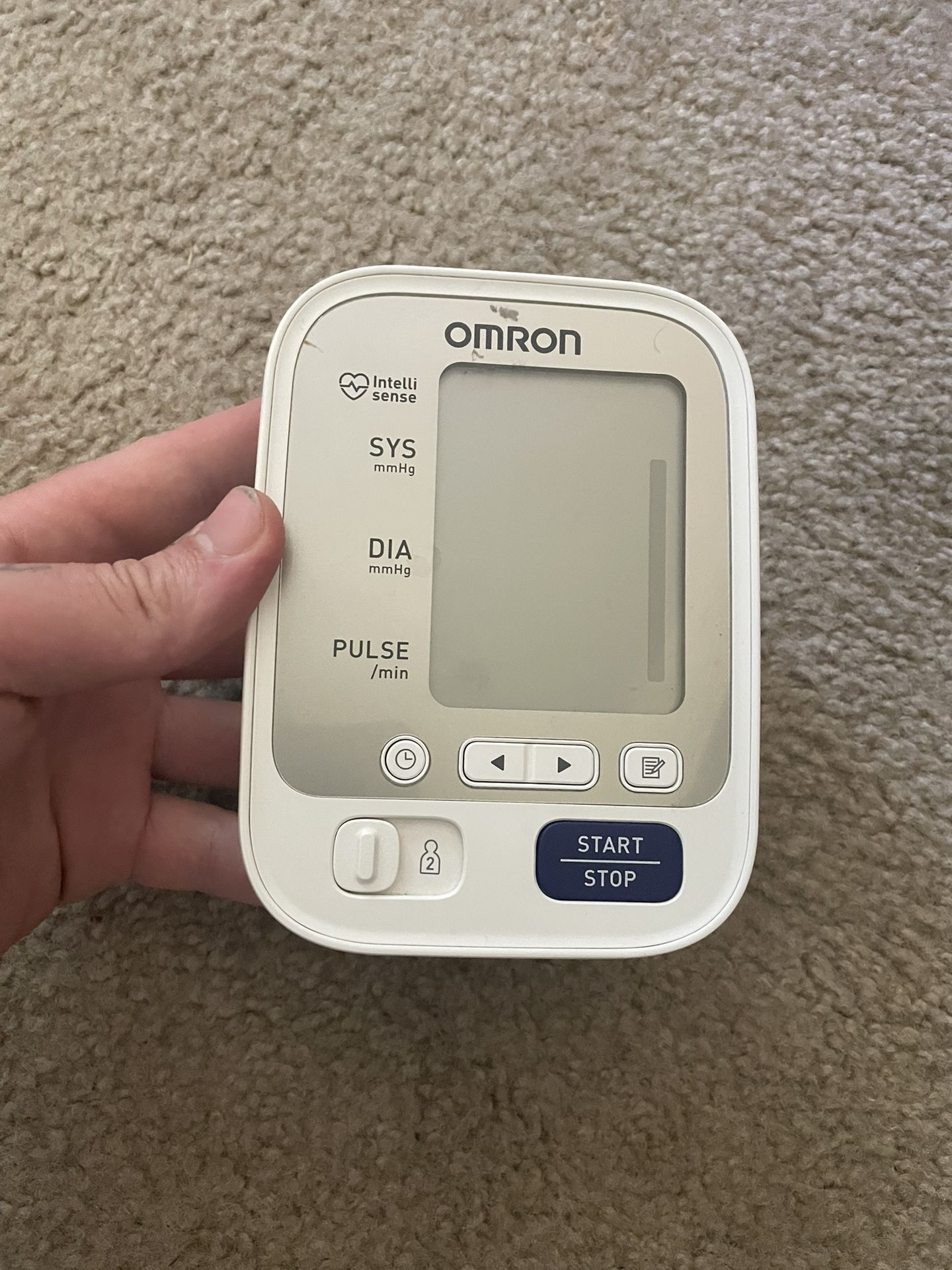 Omron blood pressure monitor