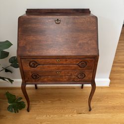 Antique Wood Flip Desk