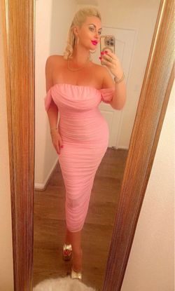 Baby Pink mesh dress