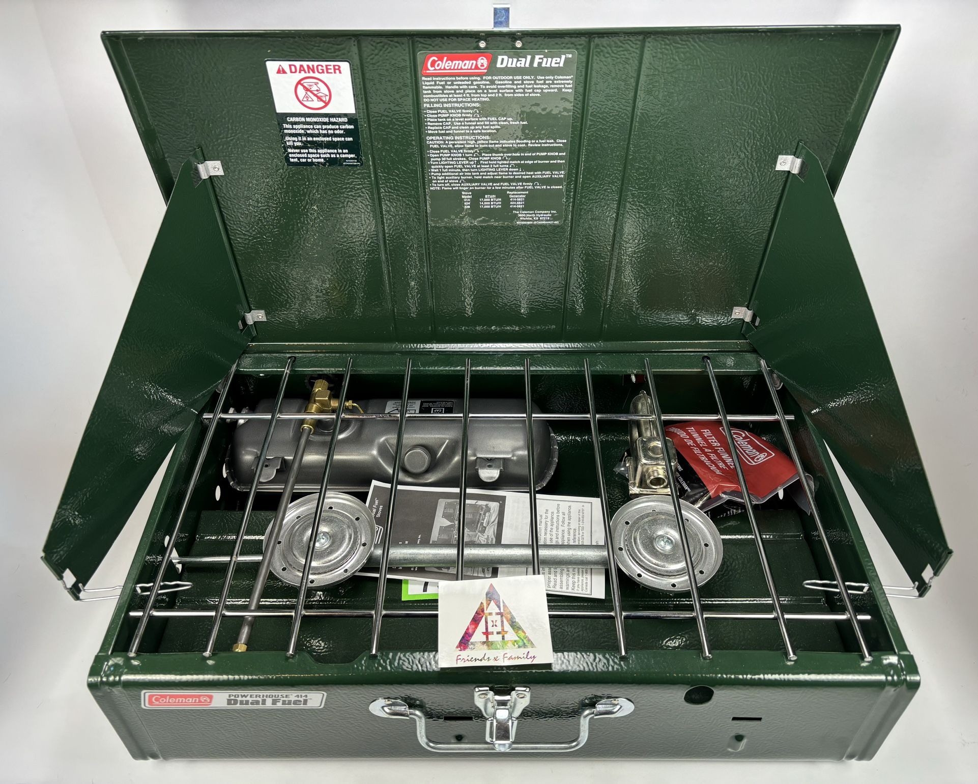 Coleman Powerhouse Unleaded 414 Dual Fuel 2-Burner Camp
