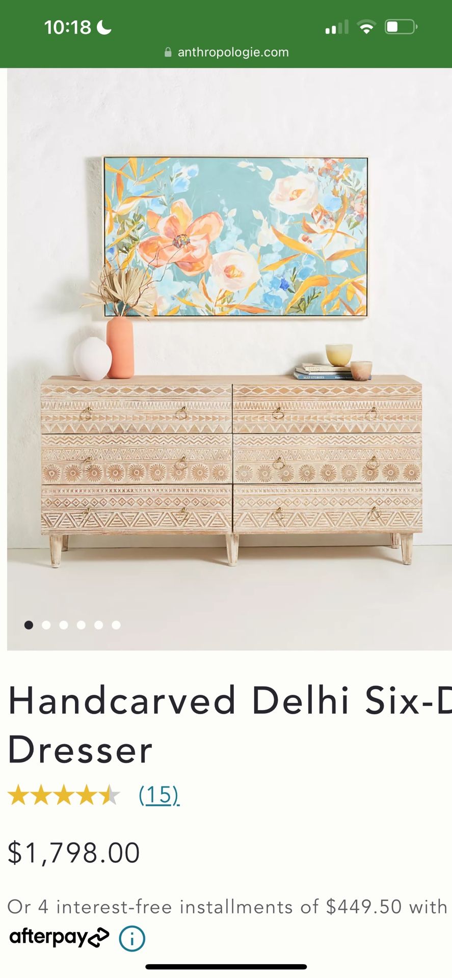 Anthropologie Delhi Dresser