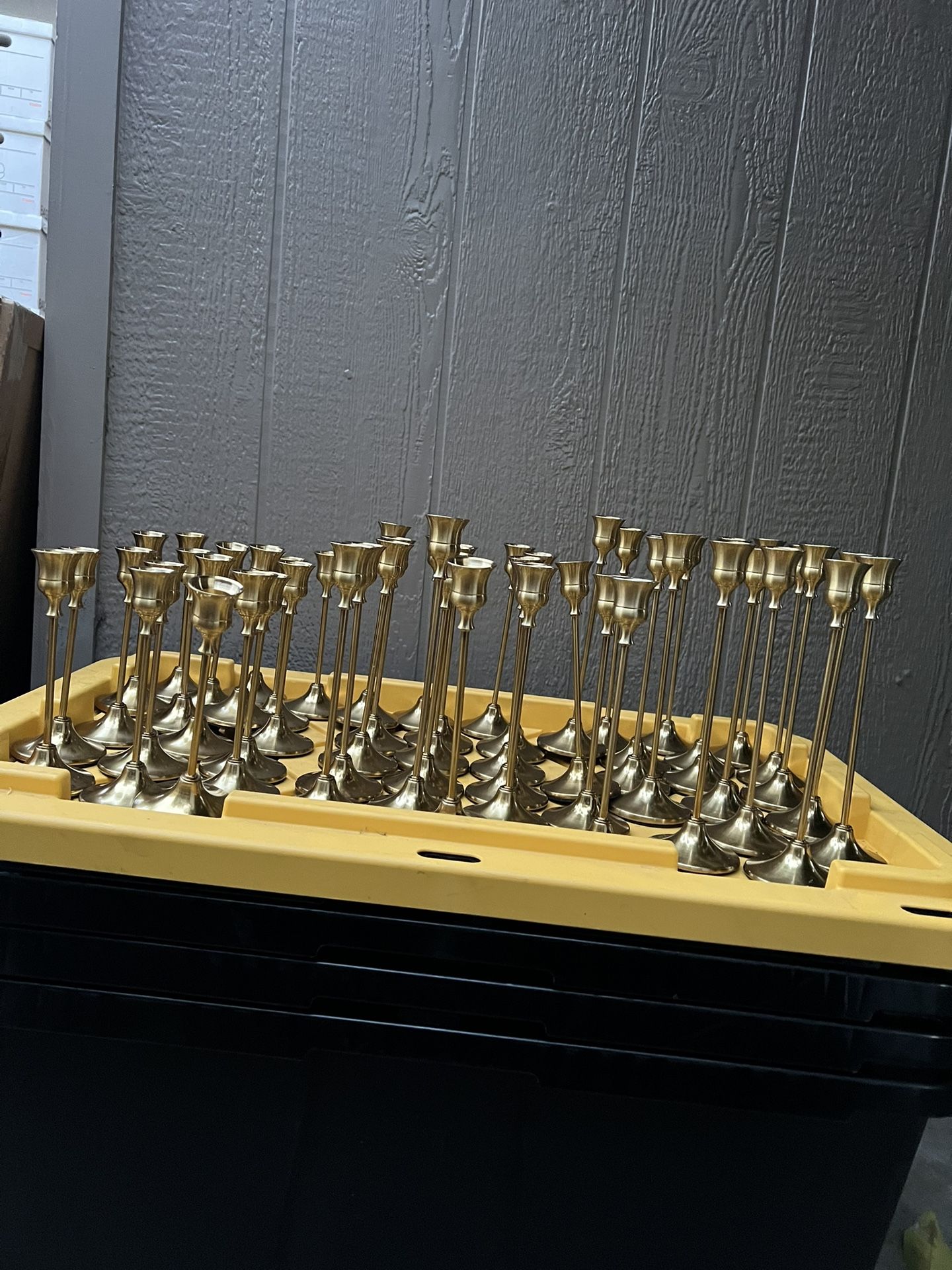 Gold Candlestick Holders