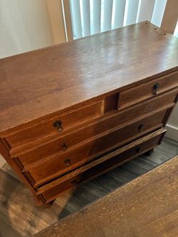 Dresser with bookshelf