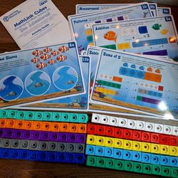 Learning Resources Math Link Cubes & Activity Cards