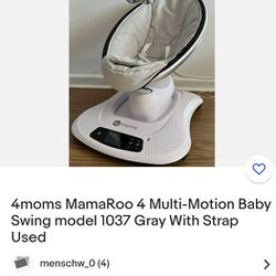4moms MamaRoo 4 Multi-Motion Baby Swing 