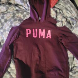 Kids Puma Cold Shoulder Hoodie