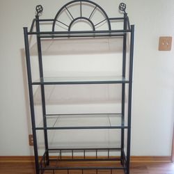 Metal Glass Shelf