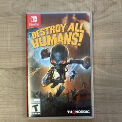 Nintendo Switch Game “Destroy All Humans”(Used, Great Condition)