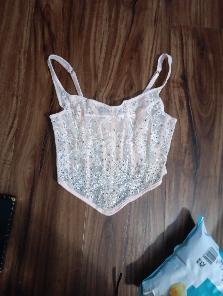 BLING Crystal TopSz S $85