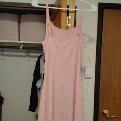 Pink Sleeveless Dress 