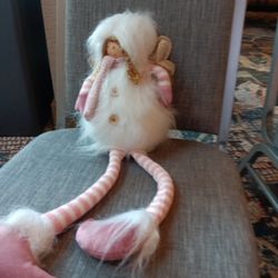 Angel Doll - Stuffed Body, Wood Head