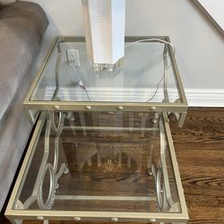 Silver Nesting End Table