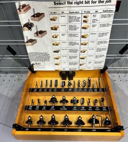 Sears 30-piece Carbide-Tipped Router Bit Set
