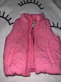 Toddler girls pink vest