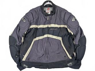Joe Rocket Men 2XL Black Nylon Meteor Motorcycle Armored Jacket