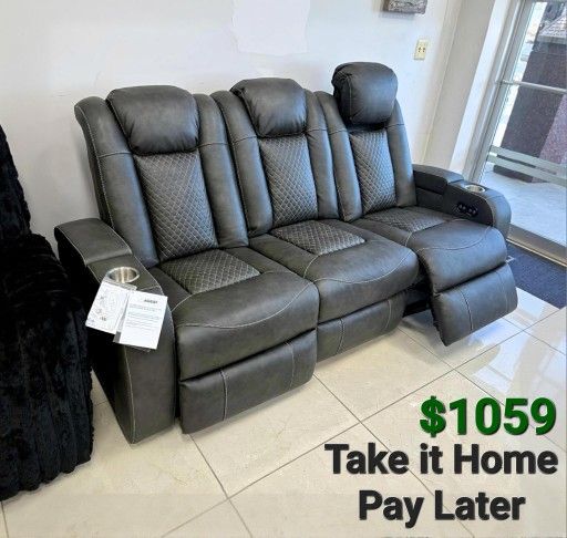 FYNE-DYME SHADOW POWER RECLINING SOFA