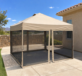 Canopy Tent with Mosquito Net 10x10 Beige