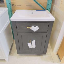 24" SINGLE BATHROOM VANITY IN BLACK COLOR $319 