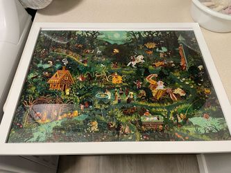 Framed puzzle decoration, fairy tale