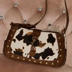 Cow Printed Shoulder Bag