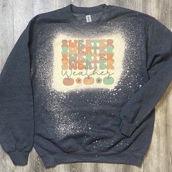 Sweater Weather Bleached Pullover 