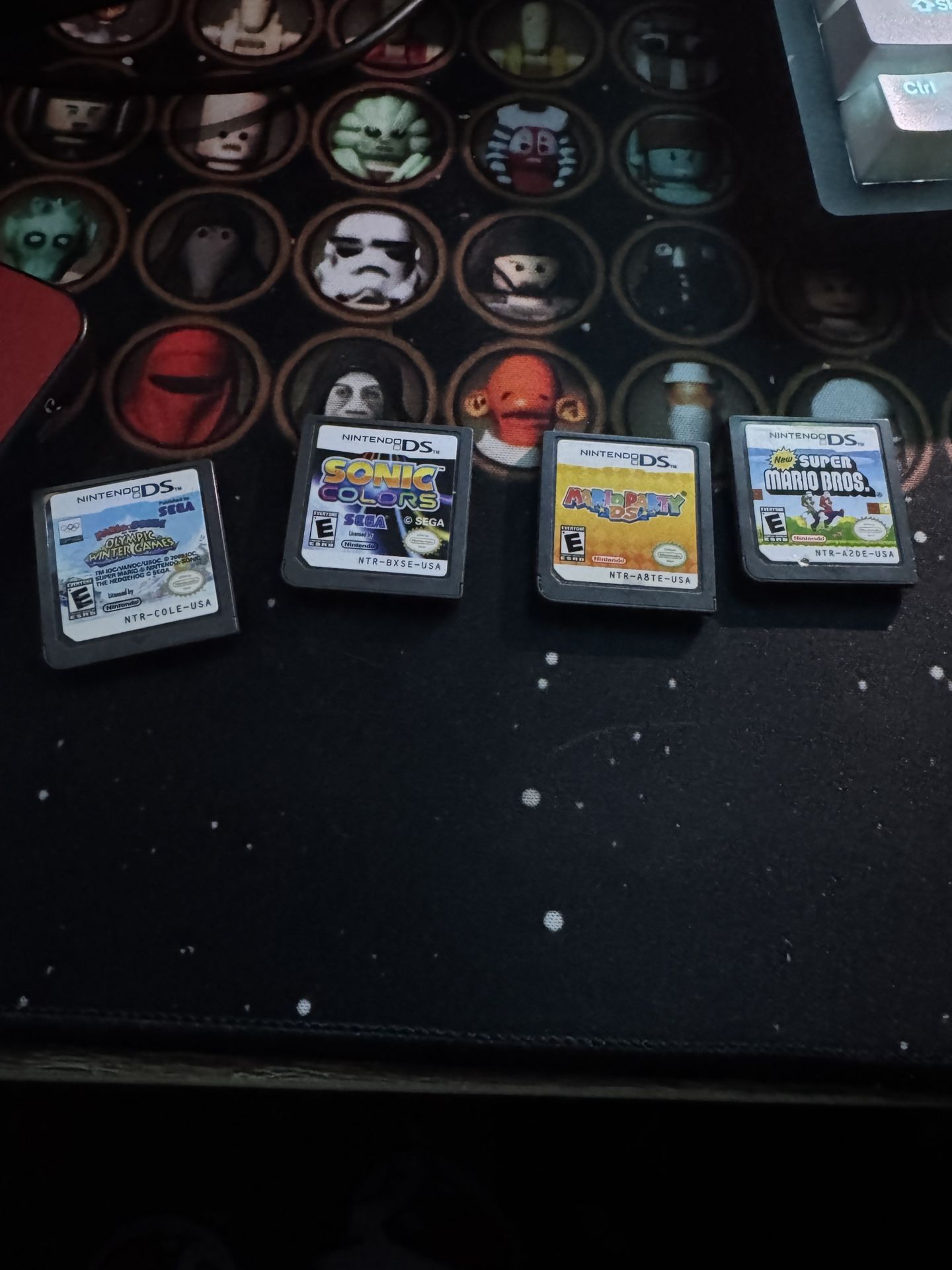 MARIO PARTY , M&S WINTER OLYMPICS , SMB , SONIC COLORS NO CASE JUST GAME