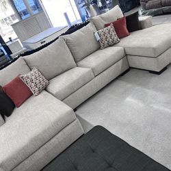 Double Chaise Sectional ✨ Beige Color 