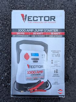VECTOR 1000 Amp Jump Starter – New