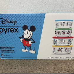 Disney Pyrex 8 Piece Storage Containers for Sale in Monrovia, CA