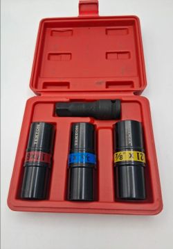 Tekton 4 Pc 1/2" Drive Impact Socket Set Tire Lug Nut CR-MO