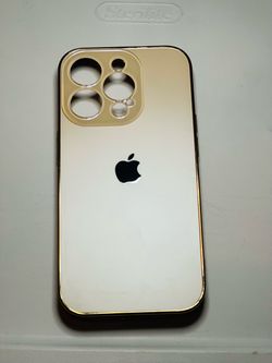 iPhone 13 Pro Phone Case Gold Apple Logo