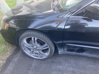 19” rims and tires.. willing to trade for chrome 18” rims and tires