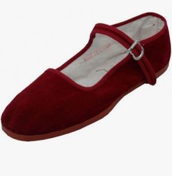 Burgundy suede Mary Jane - 7.5