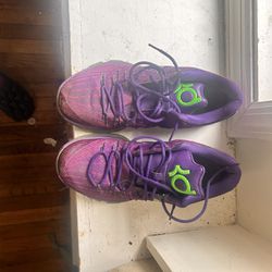 Purple And Green kd Size 12