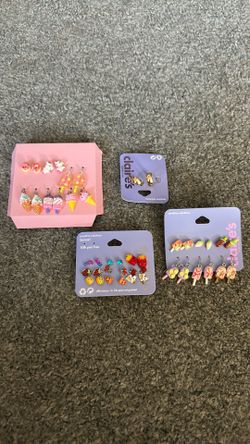 New Claire’s earrings
