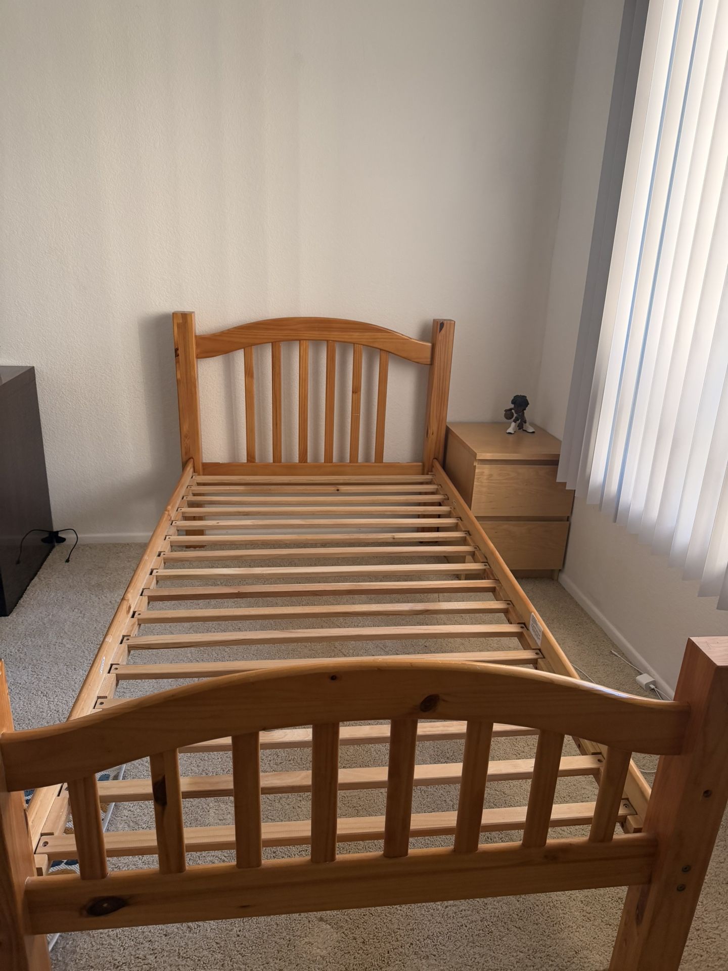 Twin Bed With Night Stand