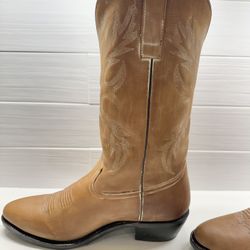 Masterson Men Distressed Brown Leather Boots 