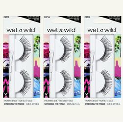 4 Pieces Of Wet n Wild False Lashes, Shredding the Fringe, 1 Fluid Ounce, (C971A)