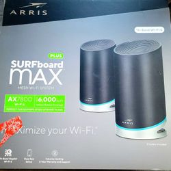3 Arris Surfboard Max Pro WiFi 6 Mesh Routers