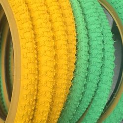 20X1.75 green gumwall tires (oldschool BMX)
